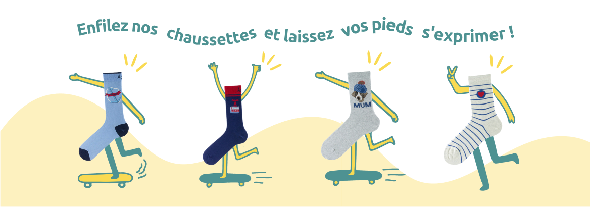 Chaussettes Homme Fantaisie, Made in France