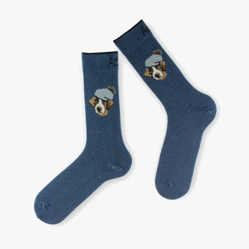 Mi chaussettes fantaisie Dog, made in France. Mi chaussettes fantaisie Dog, made in France.