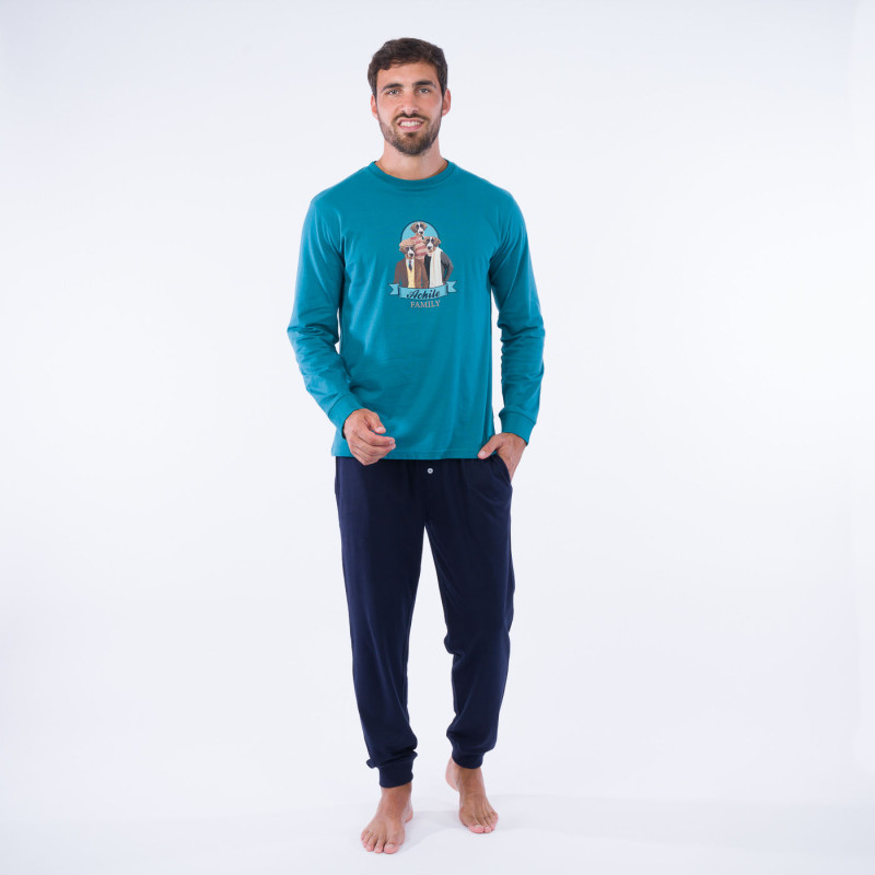 Pyjama long homme forme jogging Family Dog