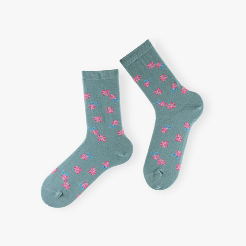 Chaussettes Fleurs made in...