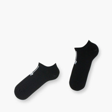 Chaussettes invisibles Connexion  en coton noir